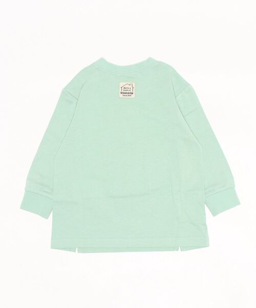 kladskap（クレードスコープ）の「トラベルくま長袖Tシャツ（Tシャツ/カットソー・キッズ・ライトグリーン/アイボリー・110cm/90cm/100cm/120cm/80ｃｍ）」の3枚目の写真