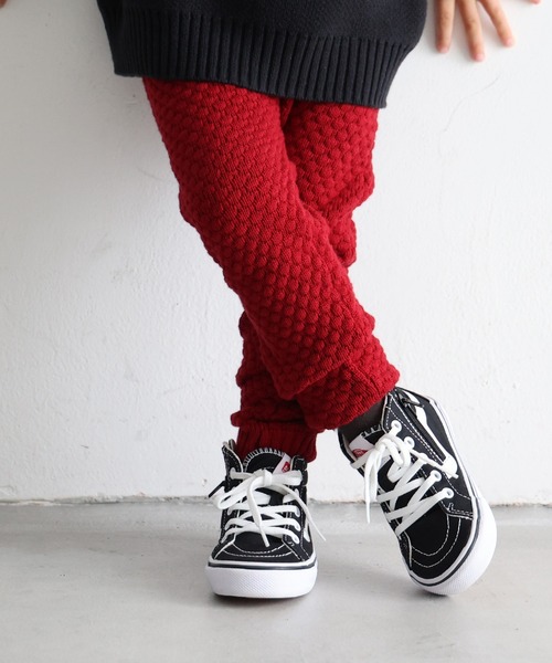 PUPPAPUPO（プッパプーポ）の「ニット パンツ（その他パンツ・キッズ・チャコールグレー/バーガンディー・80/90/95/100/110）」の4枚目の写真