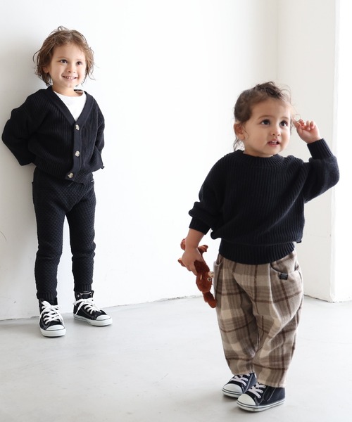 PUPPAPUPO（プッパプーポ）の「ニット パンツ（その他パンツ・キッズ・チャコールグレー/バーガンディー・80/90/95/100/110）」の7枚目の写真