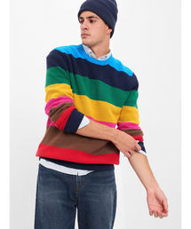 BRIEFING ストライプ クルーネックセーター GAP（ギャップ）の「ハッピーストライプ クルーネックセーター