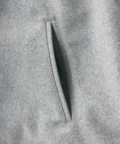 Champion（チャンピオン）の「Champion/チャンピオン AWARD JACKET/ビッグシルエット メルトン スタジャン（スタジャン・メンズ・シルバーグレー/ブラック/ネイビー・M/L/XL）」の15枚目の写真