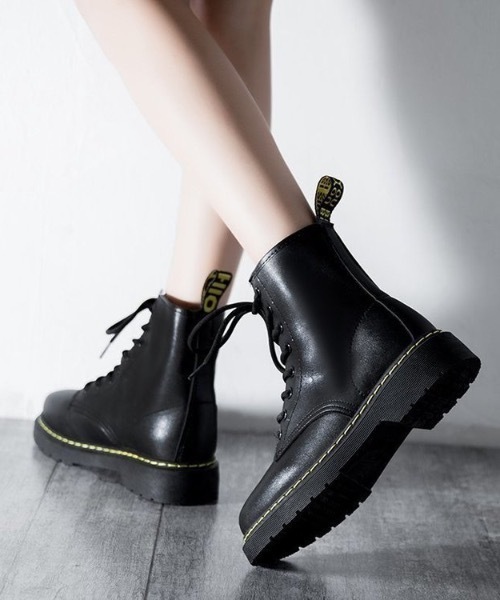 Burner（バーナー）の「【OKUOKU Recommend Select】ミドル　レースアップブーツ　oku-shoes-79-29（ブーツ・レディース・ブラック/ホワイト・40/38/36/35/39/37）」の3枚目の写真