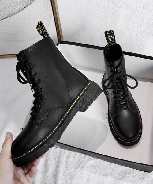 Burner（バーナー）の「【OKUOKU Recommend Select】ミドル　レースアップブーツ　oku-shoes-79-29（ブーツ・レディース・ブラック/ホワイト・40/38/36/35/39/37）」の4枚目の写真