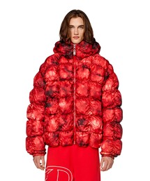 DIESEL（ディーゼル）の「メンズ ウィンタージャケット タイダイ柄