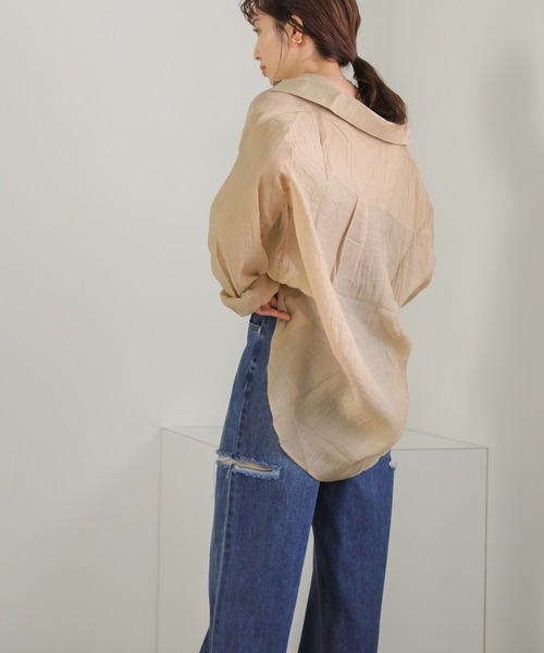 select MOCA（セレクトモカ）の「ダメージワイドデニムパンツ（デニムパンツ・レディース・インディゴブルー/ブラック/ライトブルー・SMALL/MEDIUM）」の18枚目の写真