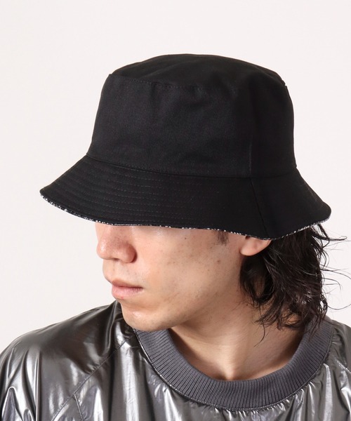 セール】Craig リバーシブルパイソン柄バケットハット（ハット