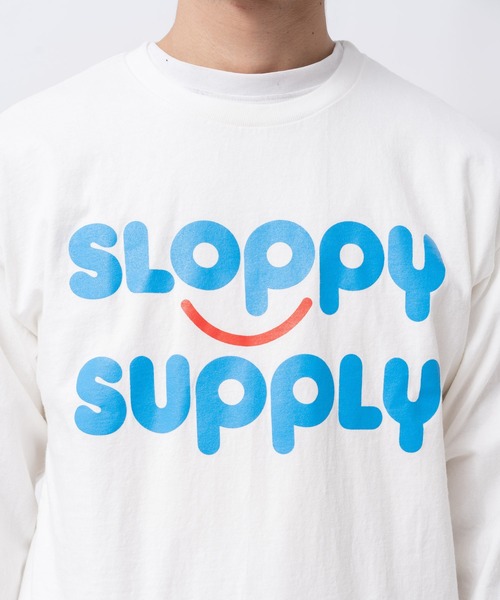 Sloppy Supply（スラッピーサプライ）の「【 SLOPPY SUPPLY / スラッピーサプライ 】 LSTEE RESTAURANT ロング Tシャツ YAN（Tシャツ/カットソー・メンズ・ホワイト・MEDIUM/LARGE）」の4枚目の写真