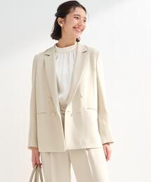 green label relaxing | スフレット ダブル ジャケット -マシンウォッシャブル・ストレッチ・防シワ- ◇No03◇(テーラードジャケット)