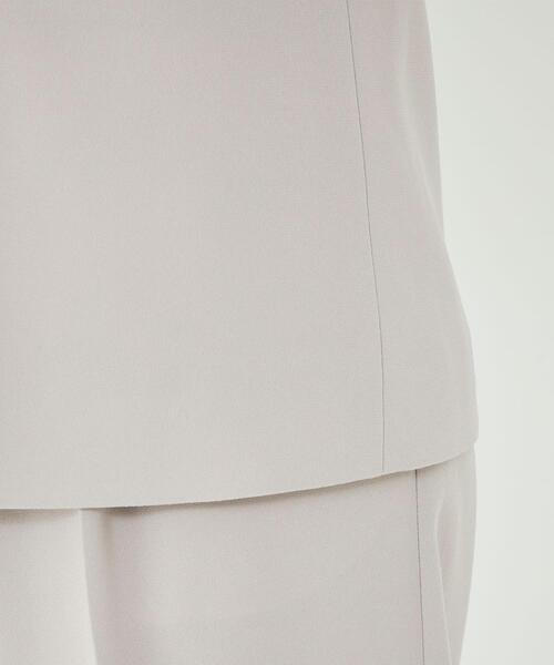 green label relaxing（グリーンレーベルリラクシング）の「スフレット ダブル ジャケット -マシンウォッシャブル・ストレッチ・防シワ- ◇No03◇（テーラードジャケット・レディース・ライトグレー/クリーム/ネイビー・36/38/40）」の15枚目の写真