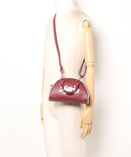 X-girl(エックスガール)の「【X-girl /エックスガール】 2WAY MINI BOSTON BAG(ボストンバッグ・レディース・ブラック/イエロー/バーガンディー・FREE)」の4枚目の写真