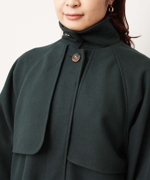 toucher du brise（トゥシェドブリーズ）の「ステンカラー コート（ワンピース・レディース・オフホワイト/キャメル/グリーン/ブラック・M）」の17枚目の写真