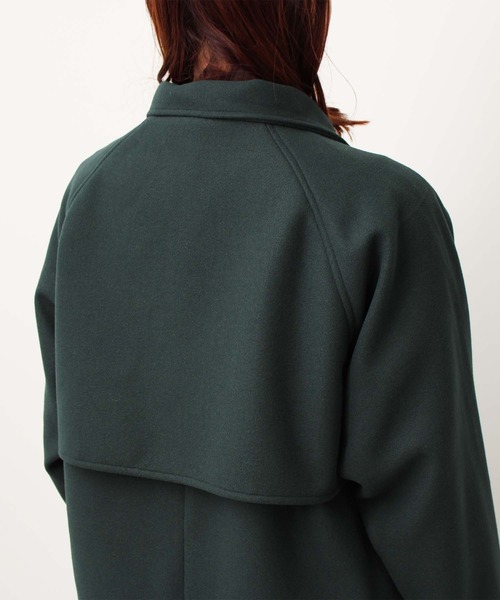 toucher du brise（トゥシェドブリーズ）の「ステンカラー コート（ワンピース・レディース・オフホワイト/キャメル/グリーン/ブラック・M）」の19枚目の写真