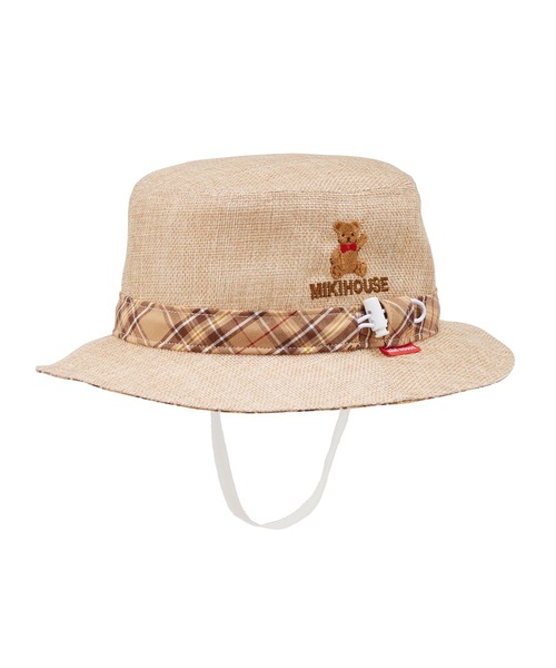 MIKI HOUSE（ミキハウス）の「ミキハウスベア 帽子（ハット・キッズ・ベージュ/ブラウン/ホワイト・S(48-50cm)/LL(54-56cm)/L(52-54cm)/M(50-52cm)）」の3枚目の写真