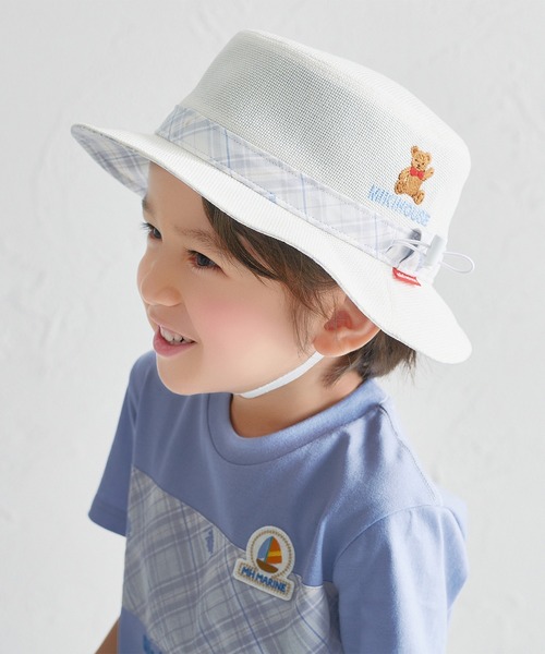 MIKI HOUSE（ミキハウス）の「ミキハウスベア 帽子（ハット・キッズ・ベージュ/ブラウン/ホワイト・S(48-50cm)/LL(54-56cm)/L(52-54cm)/M(50-52cm)）」の2枚目の写真