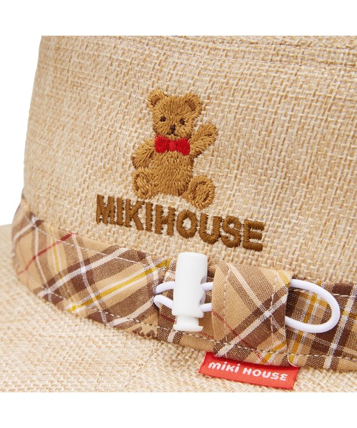 MIKI HOUSE（ミキハウス）の「ミキハウスベア 帽子（ハット・キッズ・ベージュ/ブラウン/ホワイト・S(48-50cm)/LL(54-56cm)/L(52-54cm)/M(50-52cm)）」の8枚目の写真