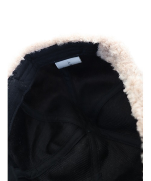 AMAIL（アマイル）の「Row boa cap（キャップ・レディース・ブラック/ベージュ・FREE）」の8枚目の写真