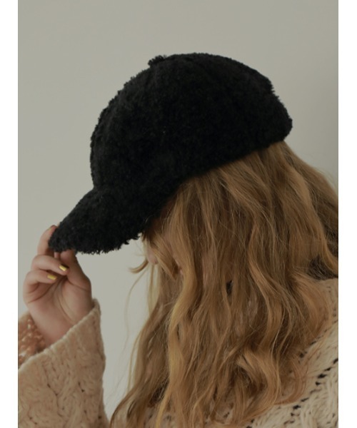 AMAIL（アマイル）の「Row boa cap（キャップ・レディース・ブラック/ベージュ・FREE）」の12枚目の写真