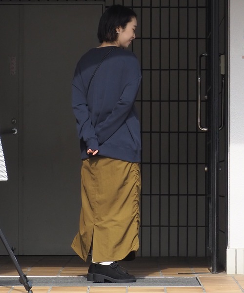 cepo(セポ)の「サイドシャーリング ミリタリースカート(スカート・レディース・カーキ/ピンク/チャコール・M)」の9枚目の写真