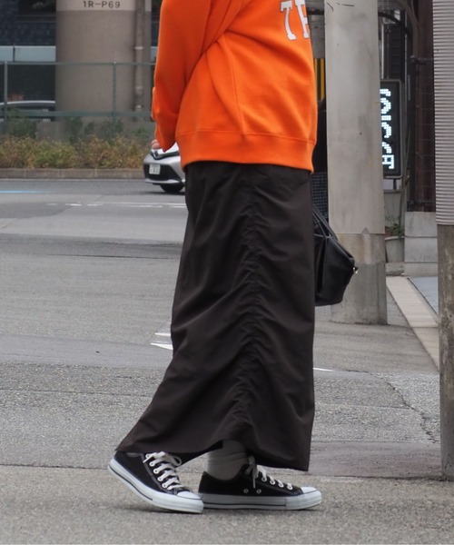 cepo(セポ)の「サイドシャーリング ミリタリースカート(スカート・レディース・カーキ/ピンク/チャコール・M)」の16枚目の写真