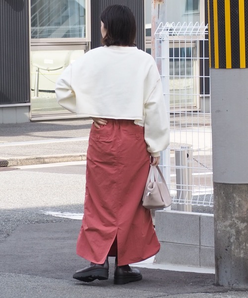 cepo(セポ)の「サイドシャーリング ミリタリースカート(スカート・レディース・カーキ/ピンク/チャコール・M)」の14枚目の写真