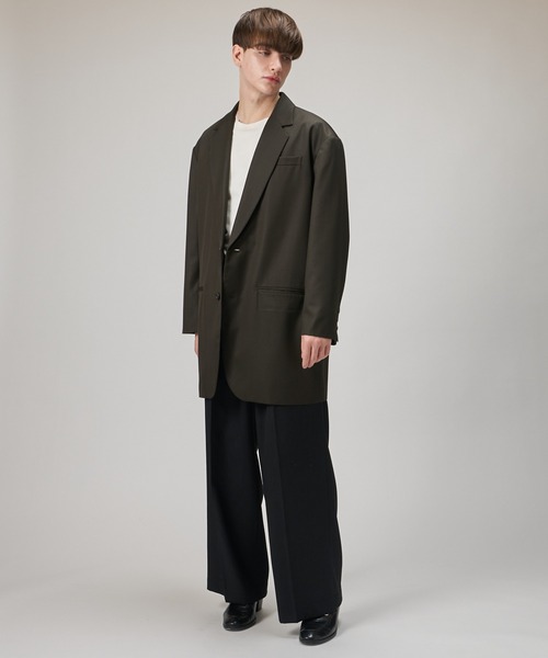 Lui's(ルイス)の「【2×2セットアップシリーズ】ベネシャンルーズフィットジャケット(テーラードジャケット・メンズ・ブラック/ダークグリーン・M/S)」の6枚目の写真