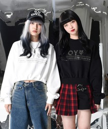 トップス LINE STONE ODOLLY POLA ZIPPER CROP MTM 70974631b_b_04_215.jpg