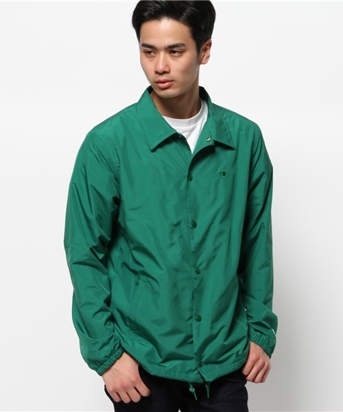 Champion(チャンピオン)の「メンズ チャンピオン アクションスタイル テフロン加工 コーチジャケット CHAMPION C3-F603(ナイロンジャケット・メンズ・ネイビー/レッド/グリーン・X-LARGE/LARGE/MEDIUM/SMALL)」の2枚目の写真