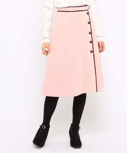 セール】スエード合皮パイピングスカート（スカート）｜MISCH MASCH