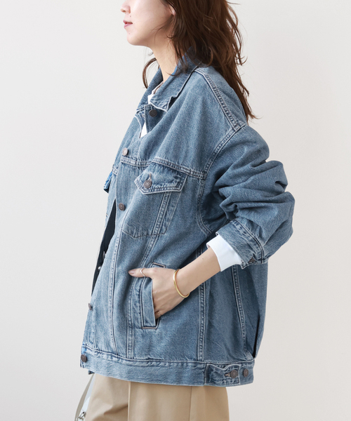 relume【LEVI’S】XL WOMENS TRUCKER　デニムジャケット 追加》別注【LEVI'S/リーバイス】*relume XL TRUCKER：デニム