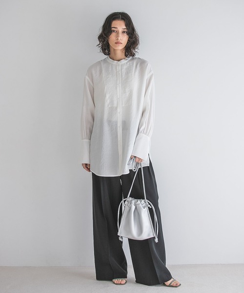 A part by（アパートバイ）の「キンチャクミニショルダーバッグ（ショルダーバッグ・レディース・ブラック/シルバー/アイボリー・FREE）」の12枚目の写真