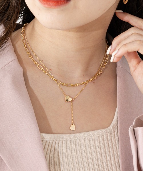 Chico（チコ）の「ハートネックレスSET（ネックレス・レディース・ゴールド/シルバー・FREE）」の2枚目の写真