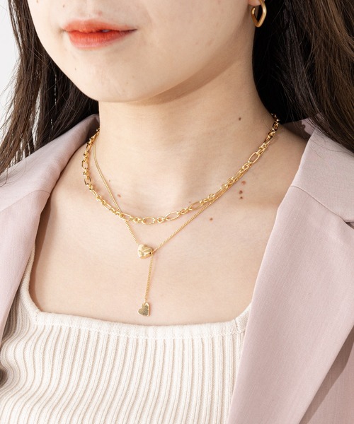 Chico（チコ）の「ハートネックレスSET（ネックレス・レディース・ゴールド/シルバー・FREE）」の4枚目の写真