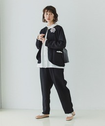 リネンミドルジャケットとテーパードパンツSET《オケージョンライン》