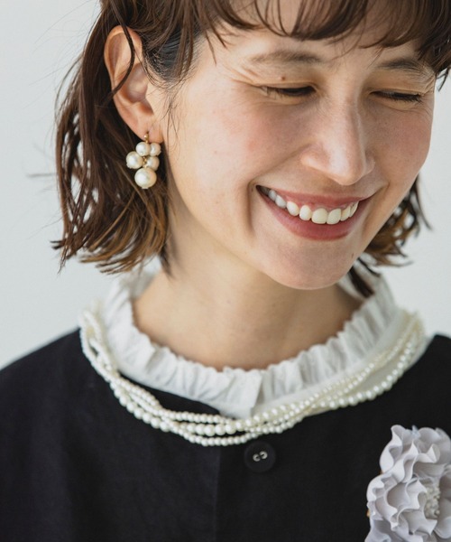 studio CLIP(スタディオクリップ)の「リネンミドルジャケットとテーパードパンツSET《オケージョンライン》(ノーカラージャケット・レディース・ブラック・FREE)」の21枚目の写真