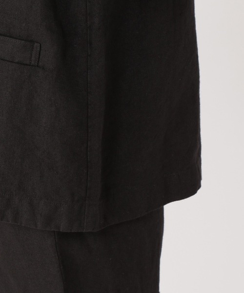 studio CLIP(スタディオクリップ)の「リネンミドルジャケットとテーパードパンツSET《オケージョンライン》(ノーカラージャケット・レディース・ブラック・FREE)」の16枚目の写真