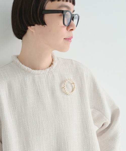 PUAL CE CIN(ピュアルセシン)の「パールサークルブローチ(ブローチ/コサージュ・レディース・その他・FREE)」の1枚目の写真