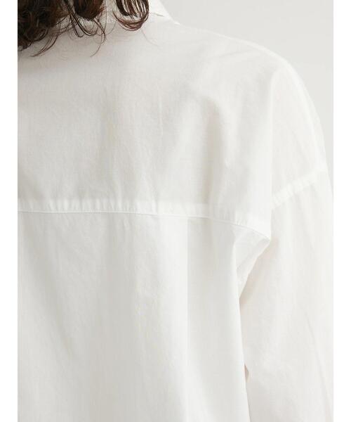 Green　Parks（グリーンパークス）の「オーバーシャツ（シャツ/ブラウス・レディース・オフホワイト/サックスブルー/ピンク/イエロー・FREE）」の11枚目の写真