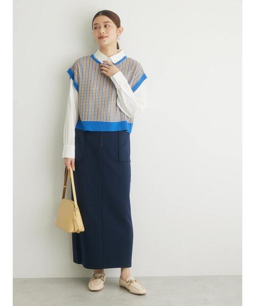 Green　Parks（グリーンパークス）の「オーバーシャツ（シャツ/ブラウス・レディース・オフホワイト/サックスブルー/ピンク/イエロー・FREE）」の9枚目の写真