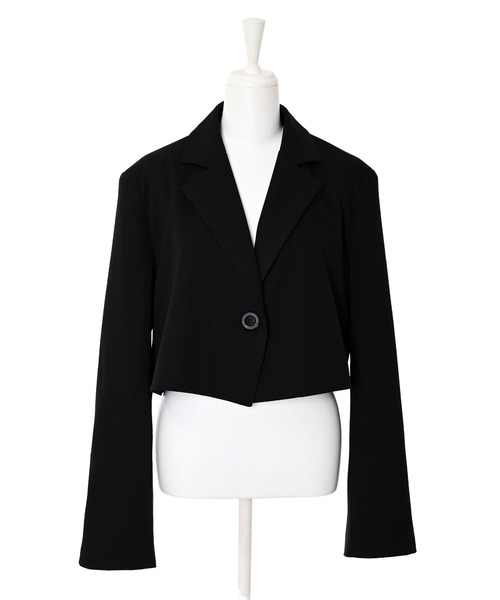 Narcissus（ナルシス）の「【Narcissus】ショートテーラージャケット（テーラードジャケット・レディース・ブラック/グレー・FREE）」の6枚目の写真