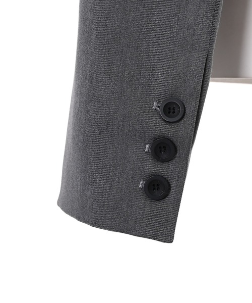 Narcissus（ナルシス）の「【Narcissus】ショートテーラージャケット（テーラードジャケット・レディース・ブラック/グレー・FREE）」の8枚目の写真