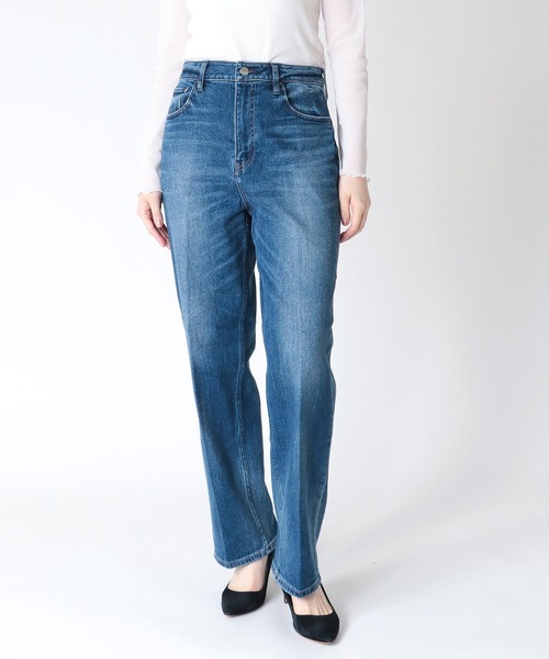 healthy denim ストレートセンタープレスデニム21