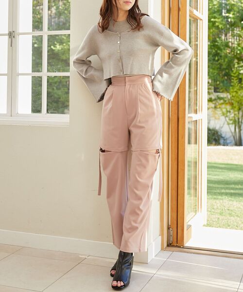 MAJESTIC LEGON(マジェスティックレゴン)の「タンクsetショートニットカーデ(アンサンブル・レディース・グレー/ブルー/アイボリー・MEDIUM)」の17枚目の写真