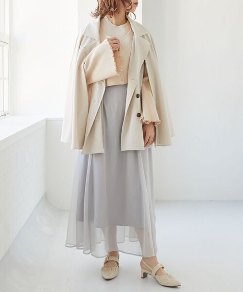 MAJESTIC LEGON(マジェスティックレゴン)の「タンクsetショートニットカーデ(アンサンブル・レディース・グレー/ブルー/アイボリー・MEDIUM)」の8枚目の写真