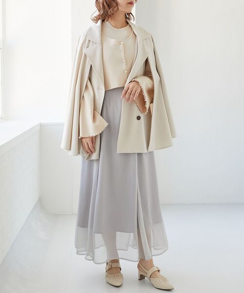 MAJESTIC LEGON(マジェスティックレゴン)の「タンクsetショートニットカーデ(アンサンブル・レディース・グレー/ブルー/アイボリー・MEDIUM)」の10枚目の写真