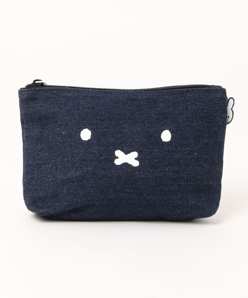 Miffy（ ミッフィー）の「【ミッフィー/miffy】ﾃﾞﾆﾑ帆布ﾎﾟｰﾁ（M)（その他・レディース・ブルー/ブラック・フリー）」の2枚目の写真