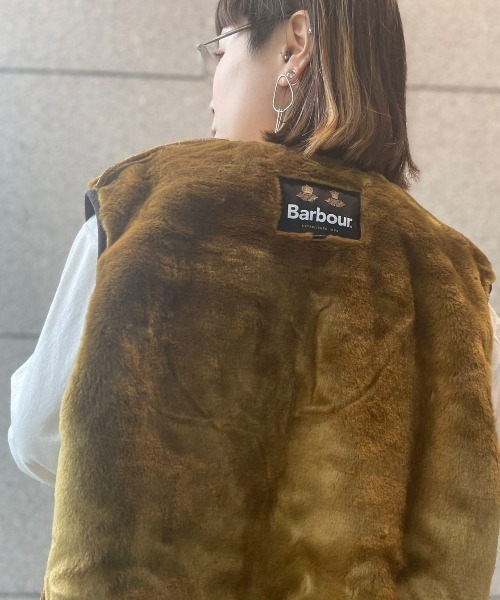 Barbour(バブアー)の「BARBOUR (バブアー) WARM PILE WAISTCOAT ZIPIN LINER(MLI0004)(ベスト・メンズ・ブラウン・40/42)」の8枚目の写真