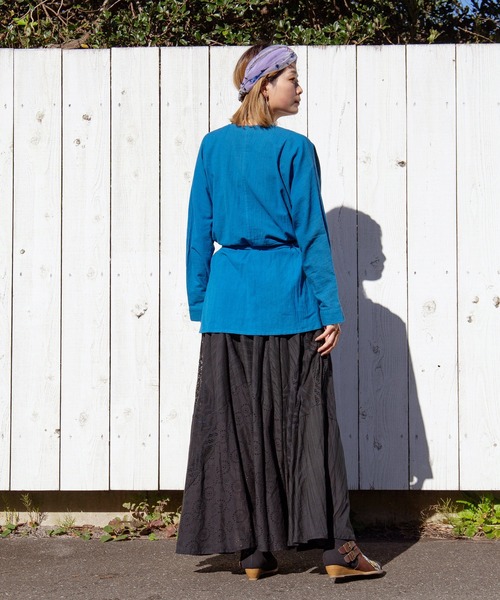 チャイハネ（チャイハネ）の「【チャイハネ】レリーアフレアスカート（スカート・レディース・グリーン/ブラック/イエロー/レッド/ホワイト/カーキ/ブルー/ブラウン/ライトイエロー/ダークブラウン・FREE）」の22枚目の写真