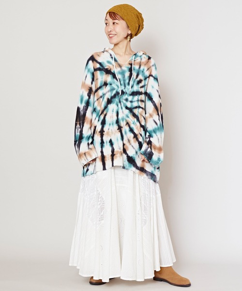 チャイハネ（チャイハネ）の「【チャイハネ】レリーアフレアスカート（スカート・レディース・グリーン/ブラック/イエロー/レッド/ホワイト/カーキ/ブルー/ブラウン/ライトイエロー/ダークブラウン・FREE）」の12枚目の写真