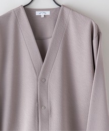 LB/S （エルビーエス）の「ドライタッチ 吸水速乾 ストレッチ イージーケア ドライリップル ボタンカーディガン（カーディガン/ボレロ）」