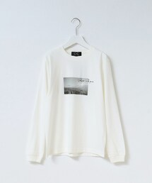【WORLD for the World】フォト&メッセージプリント長袖Tシャツ